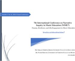 7th International Conference on Narrative Inquiry in Music Education (NIME7) - Brock University