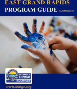 EAST GRAND RAPIDS PROGRAM GUIDE SUMMER 2021 - www.eastgr.org - City of East Grand Rapids