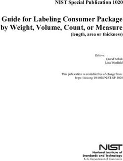 Guide for Labeling Consumer Package by Weight, Volume, Count, or Measure - (length, area or thickness) - NIST Page