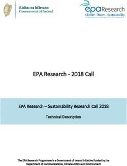 EPA Research - 2018 Call - EPA Research - Sustainability Research Call 2018 Technical Description - Environmental Protection ...