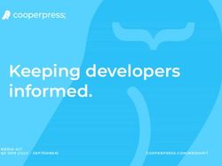 Keeping developers informed - cooperpress; - MEDIA KIT Q3 2019 (JULY - SEPTEMBER)