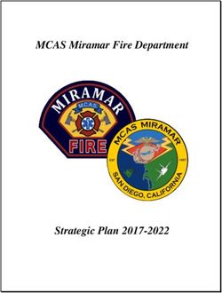 MCAS Miramar Fire Department - Strategic Plan 2017-2022