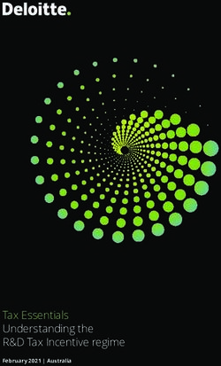 Tax Essentials Understanding the R&D Tax Incentive regime - February 2021 | Australia - Deloitte