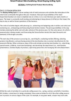 Retail Product Merchandising: Retail Buying-Selling Cycle