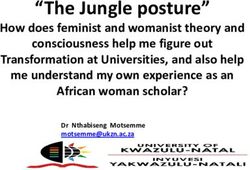 L "The Jungle posture" - HSRC