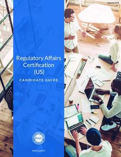 (US) Regulatory Affairs Certification - CANDIDATE GUIDE