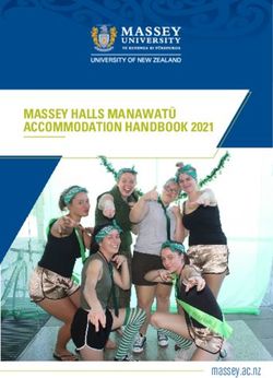 MASSEY HALLS MANAWATÜ ACCOMMODATION HANDBOOK 2021 - massey.ac.nz