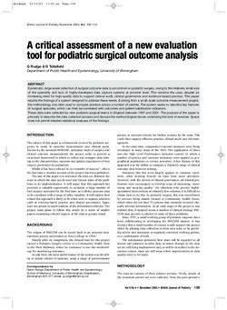 A critical assessment of a new evaluation tool for podiatric surgical outcome analysis