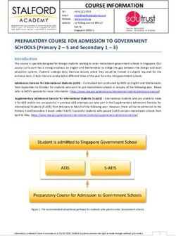 COURSE INFORMATION - Stalford Academy