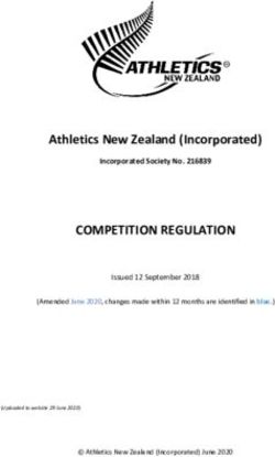 COMPETITION REGULATION - Athletics New Zealand (Incorporated) - Athletics Auckland