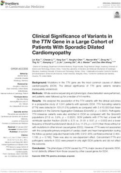 Clinical Significance of Variants in the TTN Gene in a Large Cohort of Patients With Sporadic Dilated Cardiomyopathy - Frontiers