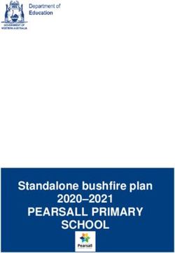 PEARSALL PRIMARY SCHOOL - Standalone bushfire plan 2020-2021