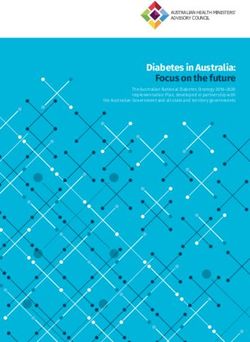 Diabetes in Australia: Focus on the future - Department of Health