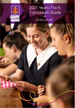 2021 Years 7 to 9 Curriculum Guide - All She Can Be - The Glennie School