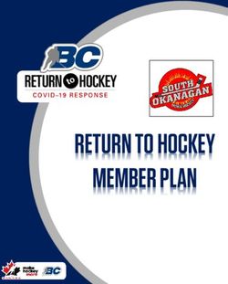 RETURN TO HOCKEY MEMBER PLAN - MEMBER LOGO HERE - South Okanagan Minor Hockey Association