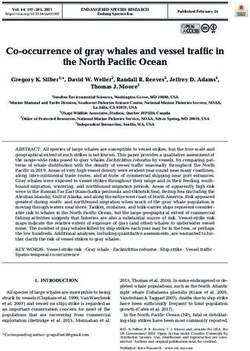 Co-occurrence of gray whales and vessel traffic in the North Pacific Ocean - Inter-Research Science Publisher