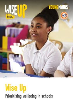 Wise Up Prioritising wellbeing in schools - Young Minds