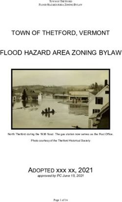FLOOD HAZARD AREA ZONING BYLAW - TOWN OF THETFORD, VERMONT - Thetford, VT