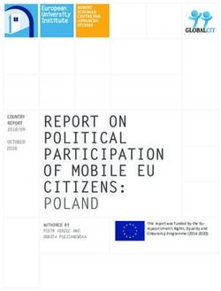 REPORT ON POLITICAL PARTICIPATION OF MOBILE EU CITIZENS: POLAND COUNTRY REPORT - FAIR EU