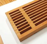 Slatted Cherry Shelf Here's a visually lighter, cross-lapped alternative to today's popular oating slab shelves. By Nick Brady