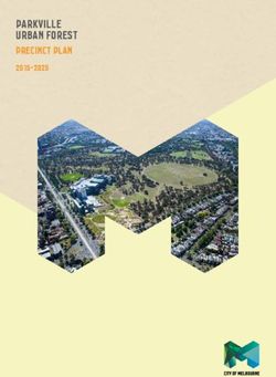 PARKVILLE URBAN FOREST - PRECINCT PLAN 2015-2025 - CITY OF MELBOURNE