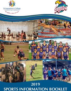 SPORTS INFORMATION BOOKLET 2019 - St Augustine's College