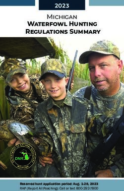 Waterfowl Hunting Regulations Summary - Michigan 2023