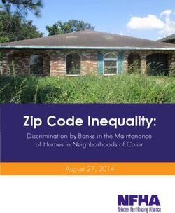 Zip Code Inequality: Discrimination by Banks in the Maintenance of Homes in Neighborhoods of Color August 27, 2014