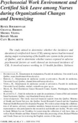 Psychosocial Work Environment and Certified Sick Leave among Nurses during Organizational Changes and Downsizing