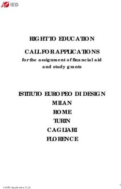 RIGHT TO EDUCATION CALL FOR APPLICATIONS - for the assignment of financial aid ISTITUTO EUROPEO DI DESIGN