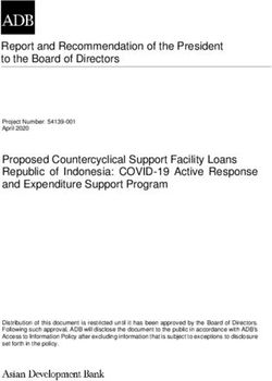 Report and Recommendation of the President to the Board of Directors