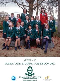 PARENT AND STUDENT HANDBOOK 2020 - YEAR 1 13 - insite