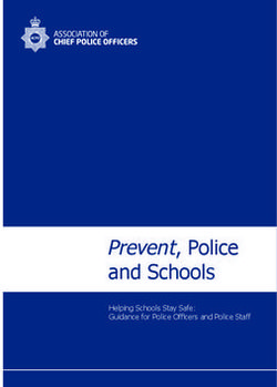 Prevent, Police and Schools - Helping Schools Stay Safe: Guidance for Police Officers and Police Staff