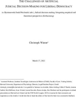 THE CHALLENGES OF ARTIFICIAL JUDICIAL DECISION-MAKING FOR LIBERAL DEMOCRACY