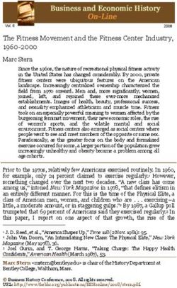 The Fitness Movement and the Fitness Center Industry, 1960-2000