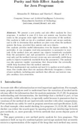 Purity and Side Effect Analysis for Java Programs