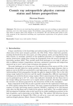 Cosmic ray astroparticle physics: current status and future perspectives - Cambridge University Press