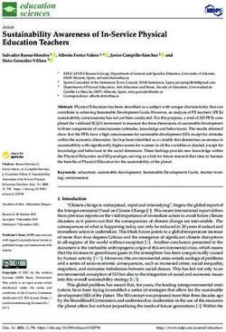 Sustainability Awareness of In-Service Physical Education Teachers