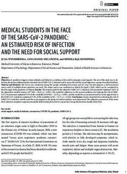 MEDICAL STUDENTS IN THE FACE OF THE SARS-COV-2 PANDEMIC: AN ESTIMATED RISK OF INFECTION AND THE NEED FOR SOCIAL SUPPORT