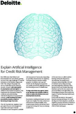 Explain Artificial Intelligence for Credit Risk Management - Deloitte