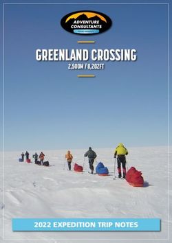 GREENLAND CROSSING 2,500M / 8,202FT - 2022 EXPEDITION TRIP NOTES - Adventure Consultants
