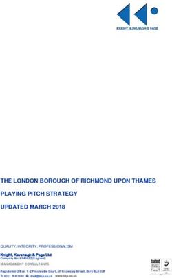 THE LONDON BOROUGH OF RICHMOND UPON THAMES PLAYING PITCH STRATEGY UPDATED MARCH 2018 - London Borough of Richmond upon ...