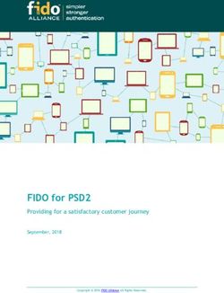 FIDO for PSD2 Providing for a satisfactory customer journey - FIDO Alliance