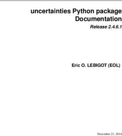 Uncertainties Python package Documentation - Release 2.4.6.1 Eric O. LEBIGOT (EOL)