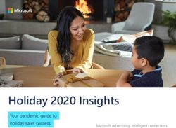 Holiday 2020 Insights - Your pandemic guide to holiday sales success Microsoft Advertising. Intelligent connections.