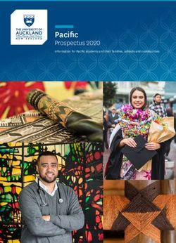 Pacific Prospectus 2020 - Information for Pacific students and their families, schools and communities - The University of Auckland