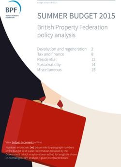 SUMMER BUDGET 2015 British Property Federation policy analysis