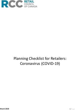 Planning Checklist for Retailers: Coronavirus (COVID-19) - March 2020 - Retail Council of Canada