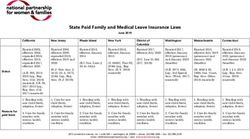 State Paid Family and Medical Leave Insurance Laws - National ...