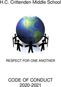 CODE OF CONDUCT - H.C. Crittenden Middle School - 2020-2021 RESPECT FOR ONE ANOTHER